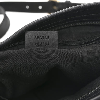 Gucci GG Monogram Web Flat Messenger Bag Black 7 of 11