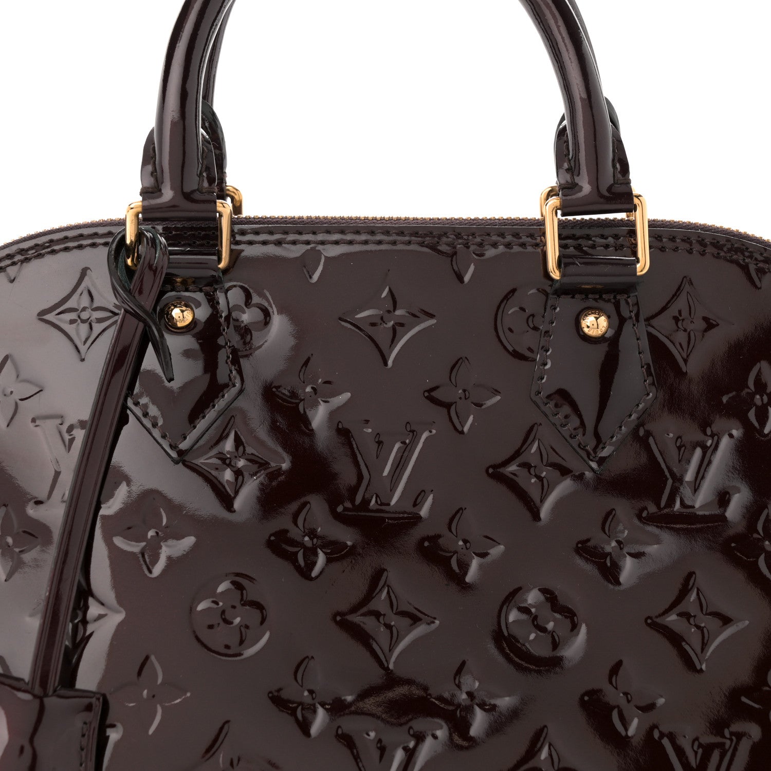 Louis Vuitton Vernis Alma MM Amarante 8 of 11