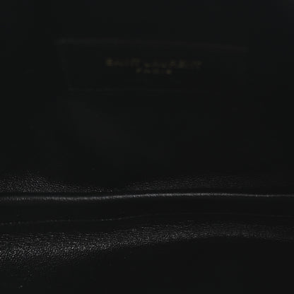 Saint Laurent Lambskin Quilted Gaby Zipped Pouch Black 5 of 11