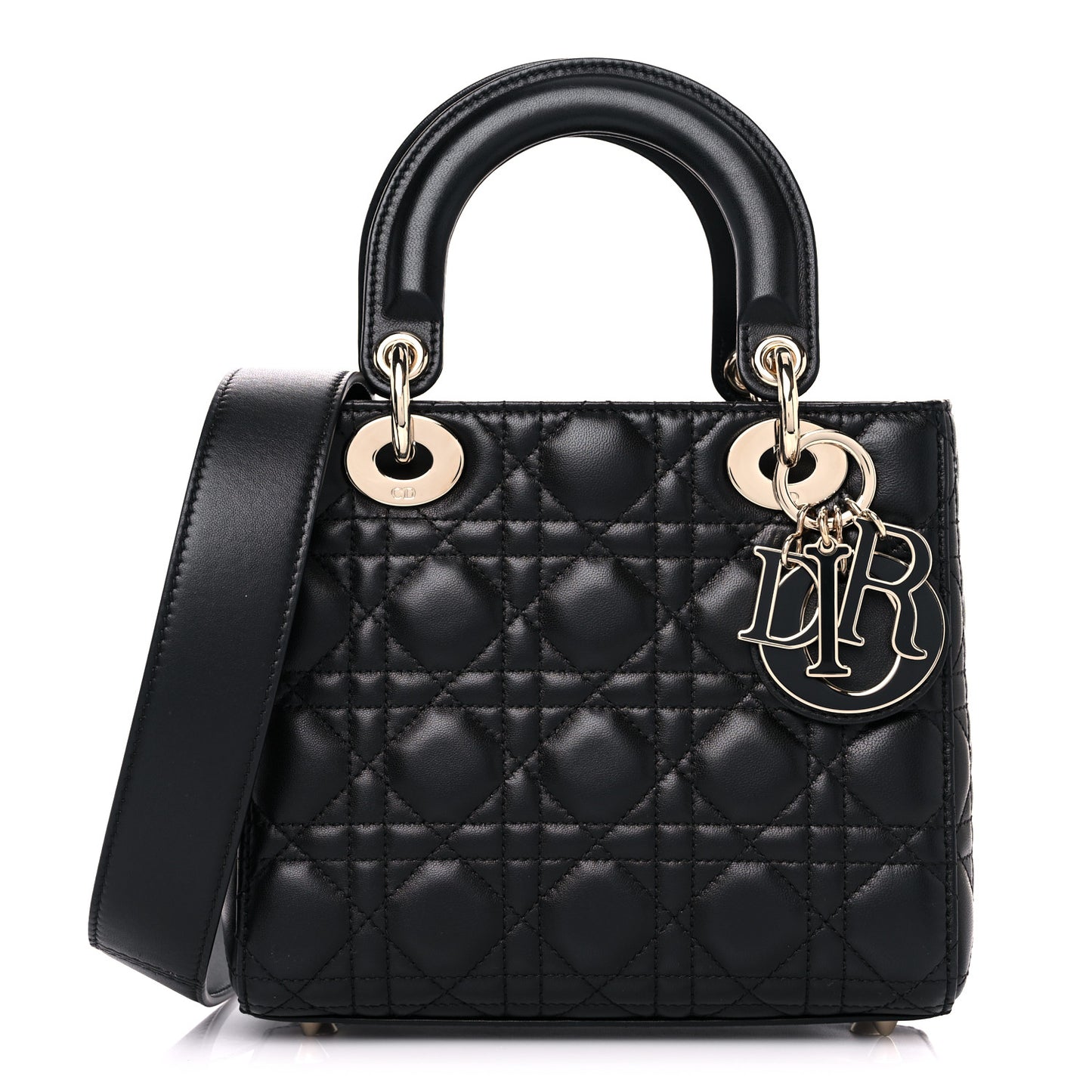 Lambskin Cannage Small My ABCDior Lady Dior Black