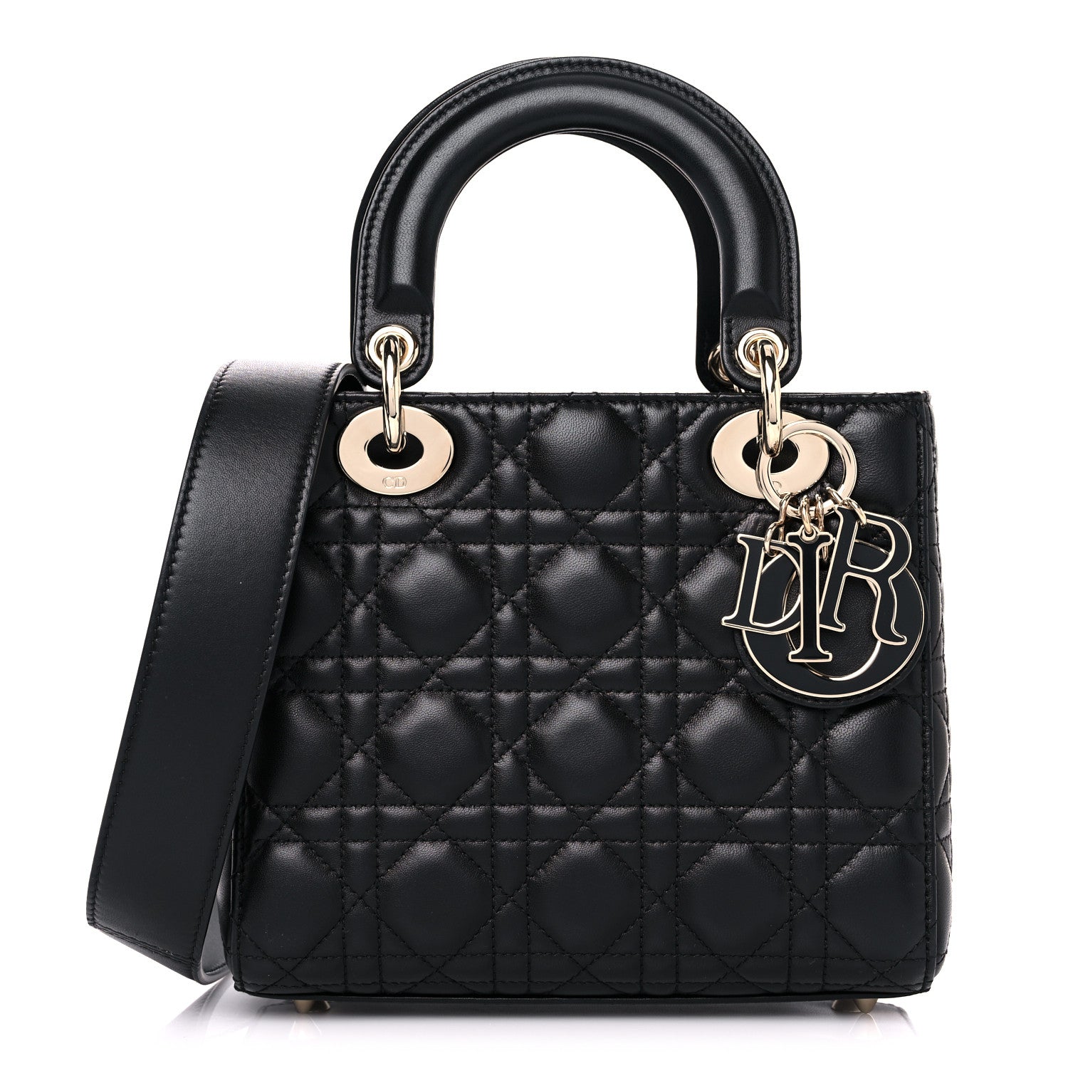 Christian Dior Lambskin Cannage Small My ABCDior Lady Dior Black 1 of 11