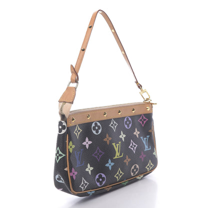 Louis Vuitton Monogram Multicolor Pochette Accessories Black 3 of 10
