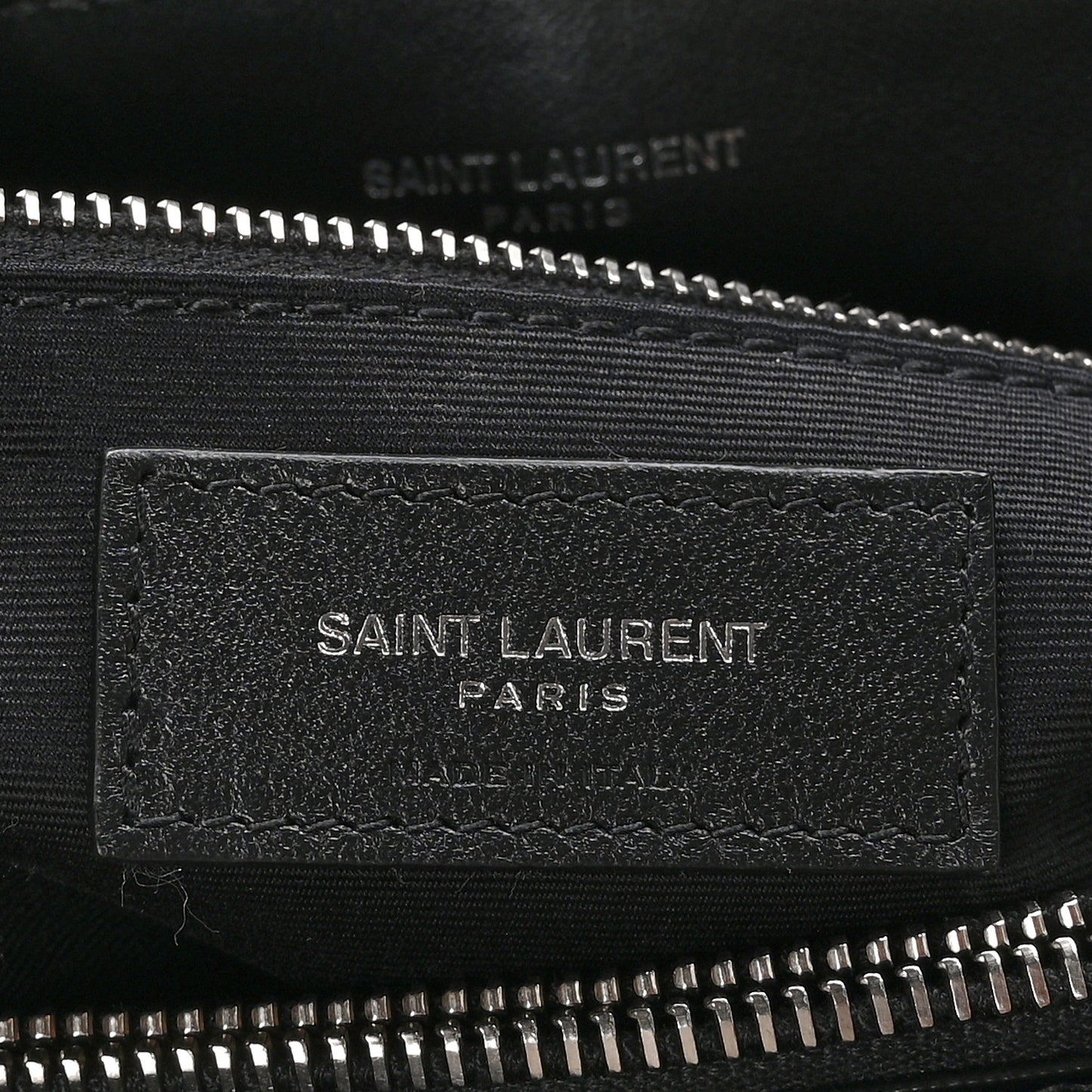 Calfskin Y Quilted Monogram Medium Loulou Chain Satchel Black