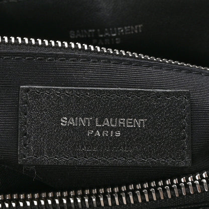 Saint Laurent Calfskin Y Quilted Monogram Medium Loulou Chain Satchel Black 7 of 12
