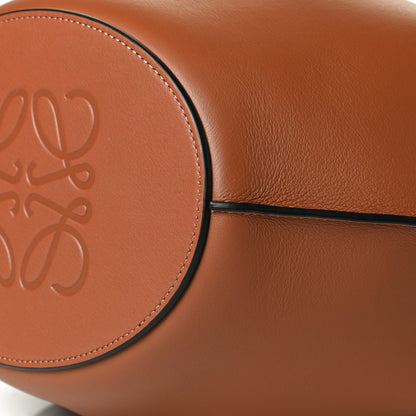 Loewe Calfskin Perforated Small Shell Tote Tan 8 of 8