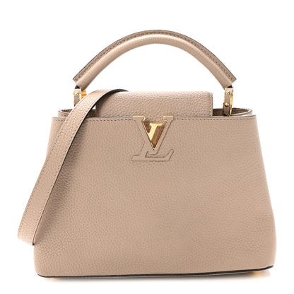 Louis Vuitton Taurillon Capucines BB Galet 1 of 9