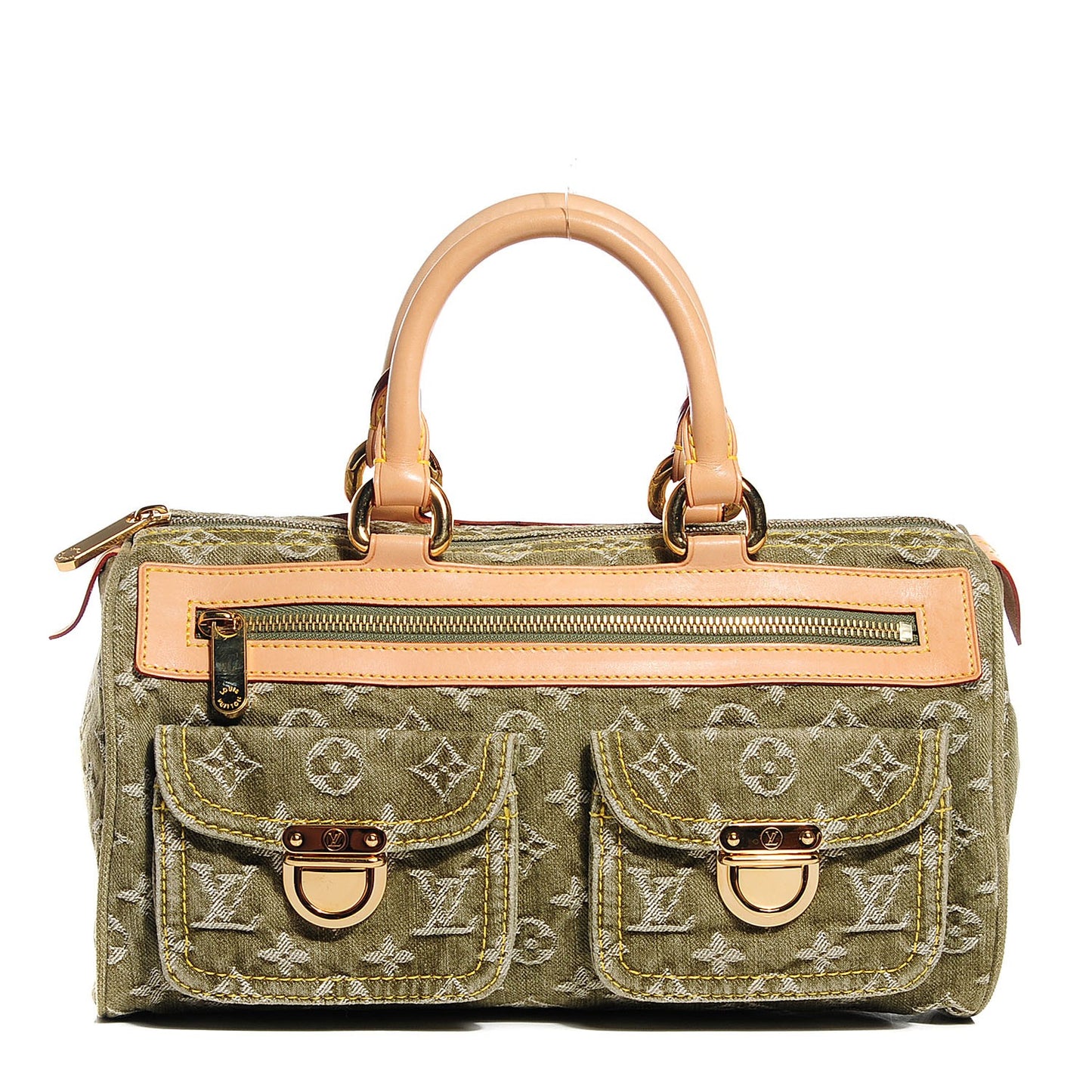 Monogram Denim Neo Speedy Lichen