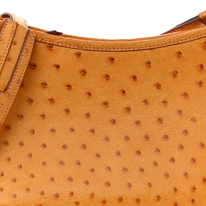 Hermes Ostrich Berlingot 23 PM Saffron 7 of 12