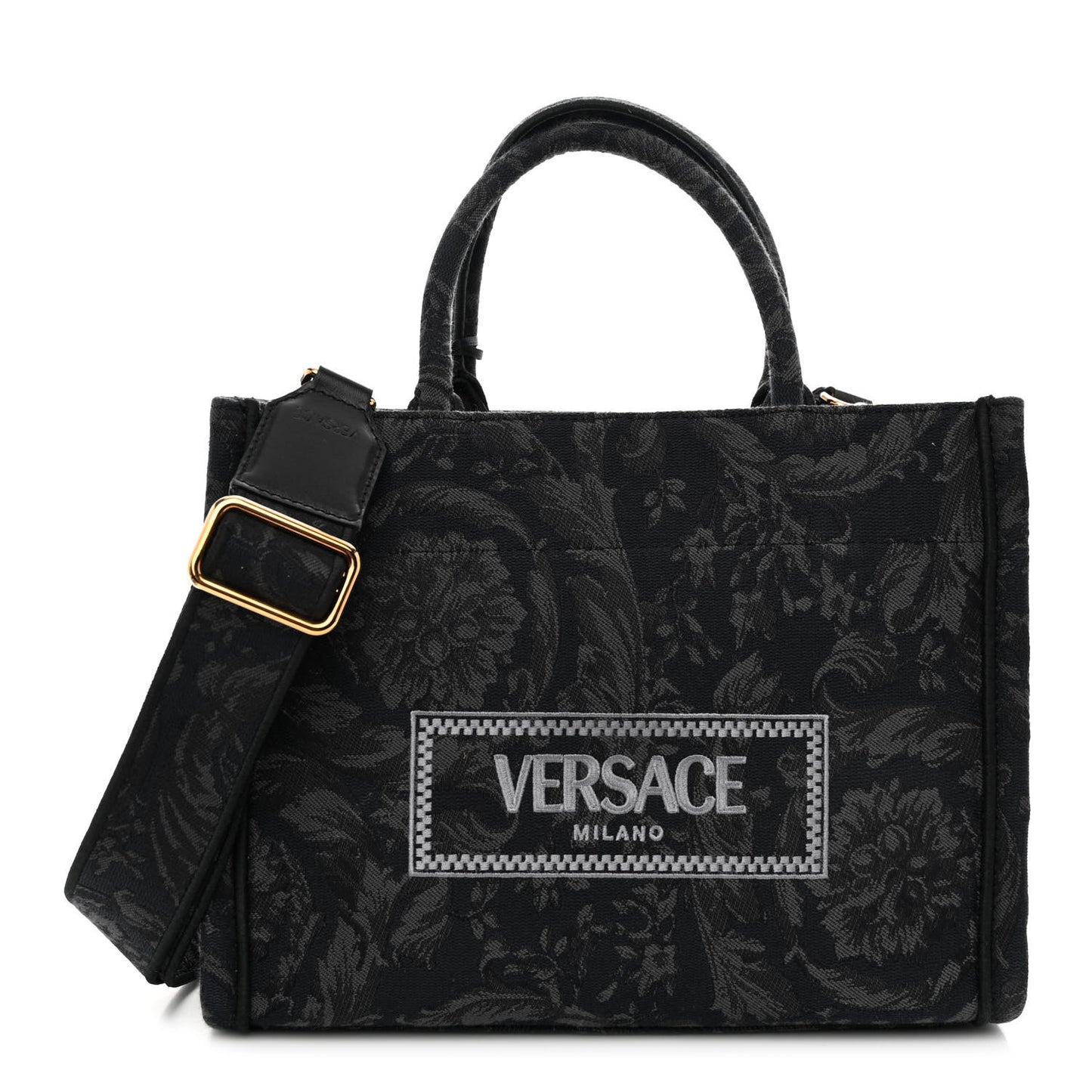 Jacquard Barocco Small Athena Tote Black
