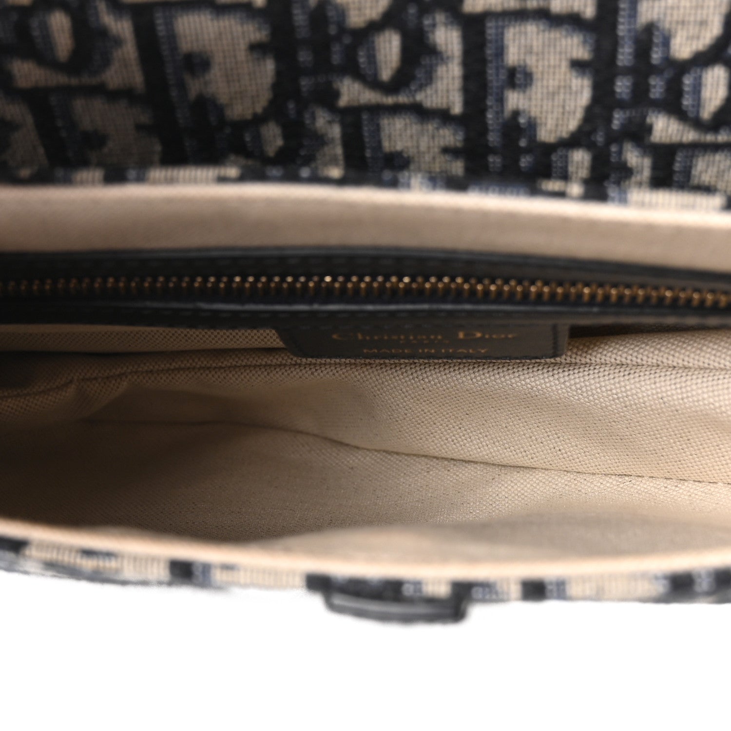 Christian Dior Oblique Saddle Bag Blue 5 of 10