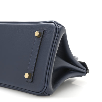 Hermes Evercolor Shoulder Birkin Light 29 Bleu Abysse 10 of 11
