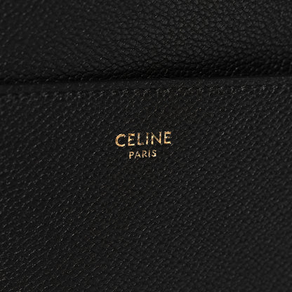 Celine Soft Grained Calfskin Sangle Bucket Bag Black 6 of 11