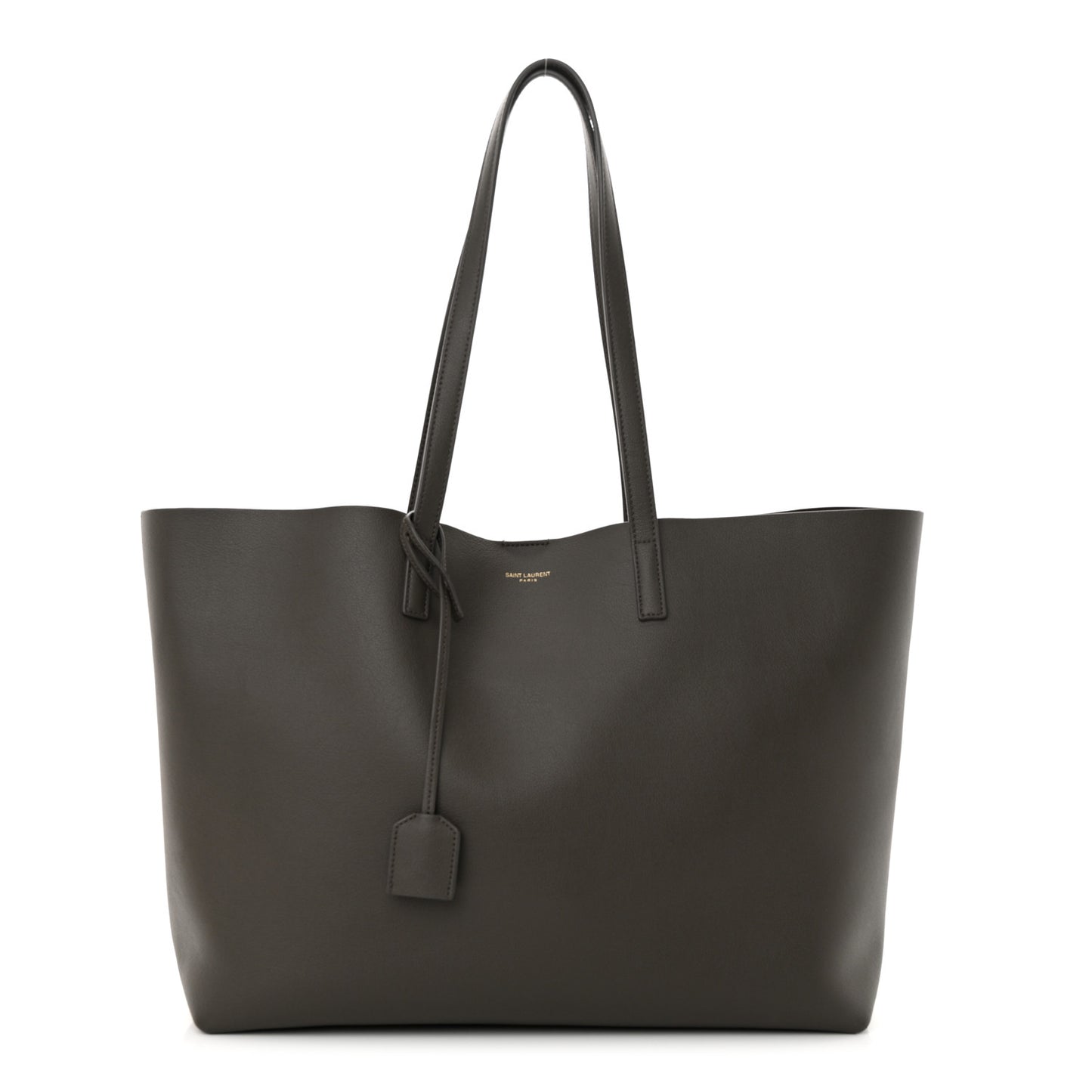 Calfskin Large Shopping Tote Pebble