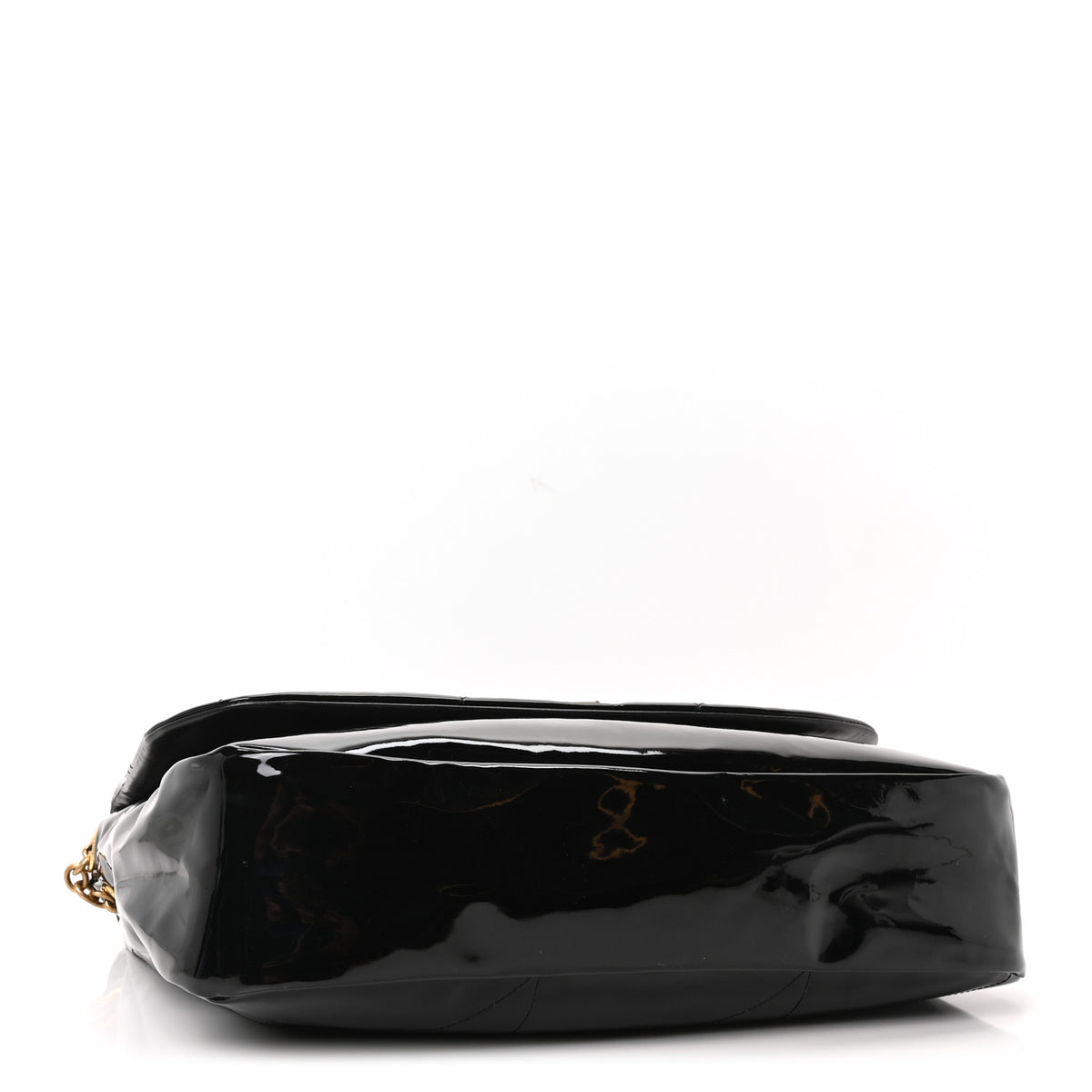 Patent Matelasse Monogram Large Jamie 4.3 Black