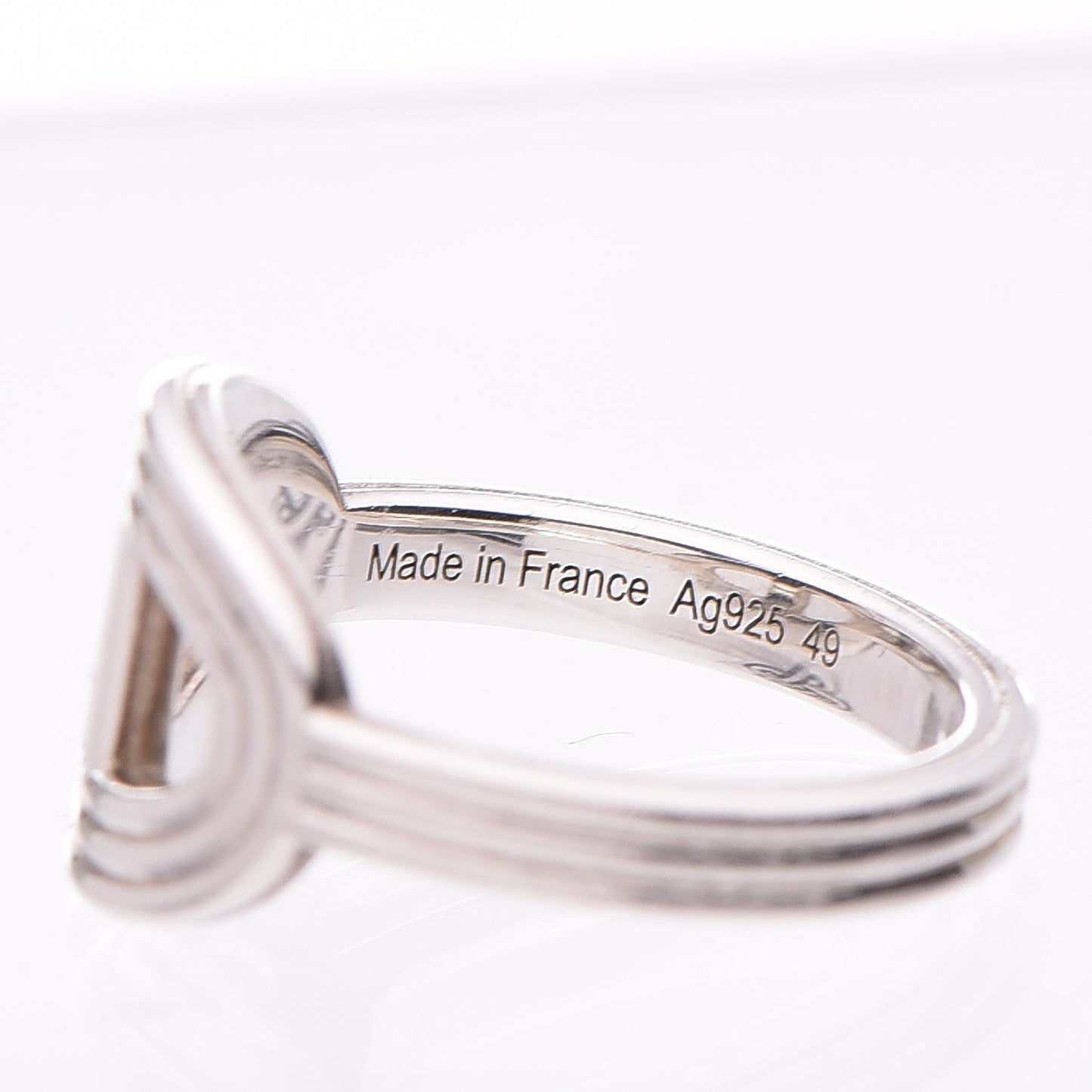 Sterling Silver Horizontal Chaine d'Ancre 24 PM Ring 49 5