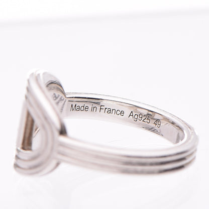 Hermes Sterling Silver Horizontal Chaine d'Ancre 24 PM Ring 49 5 5 of 5