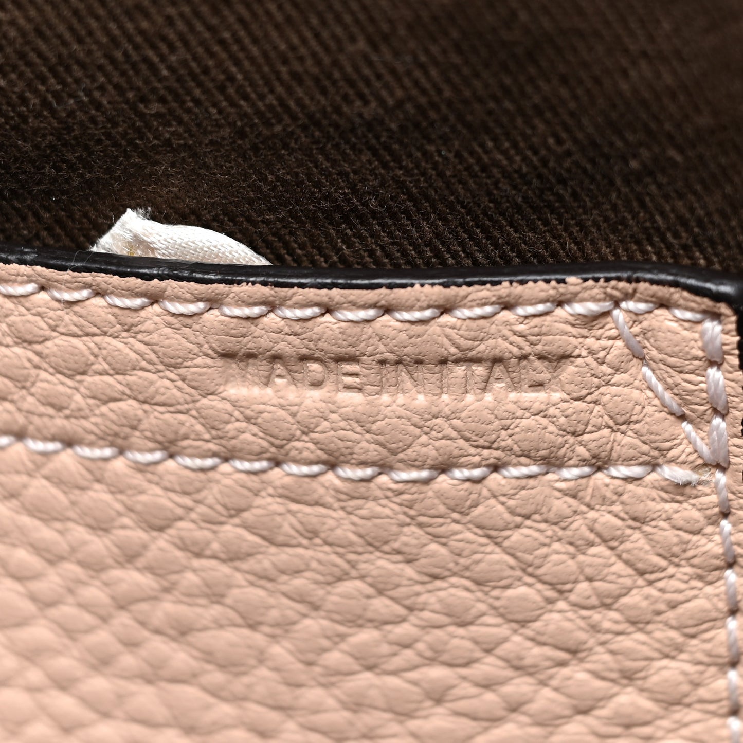Calfskin Medium Marcie Round Crossbody Bag Blush Nude