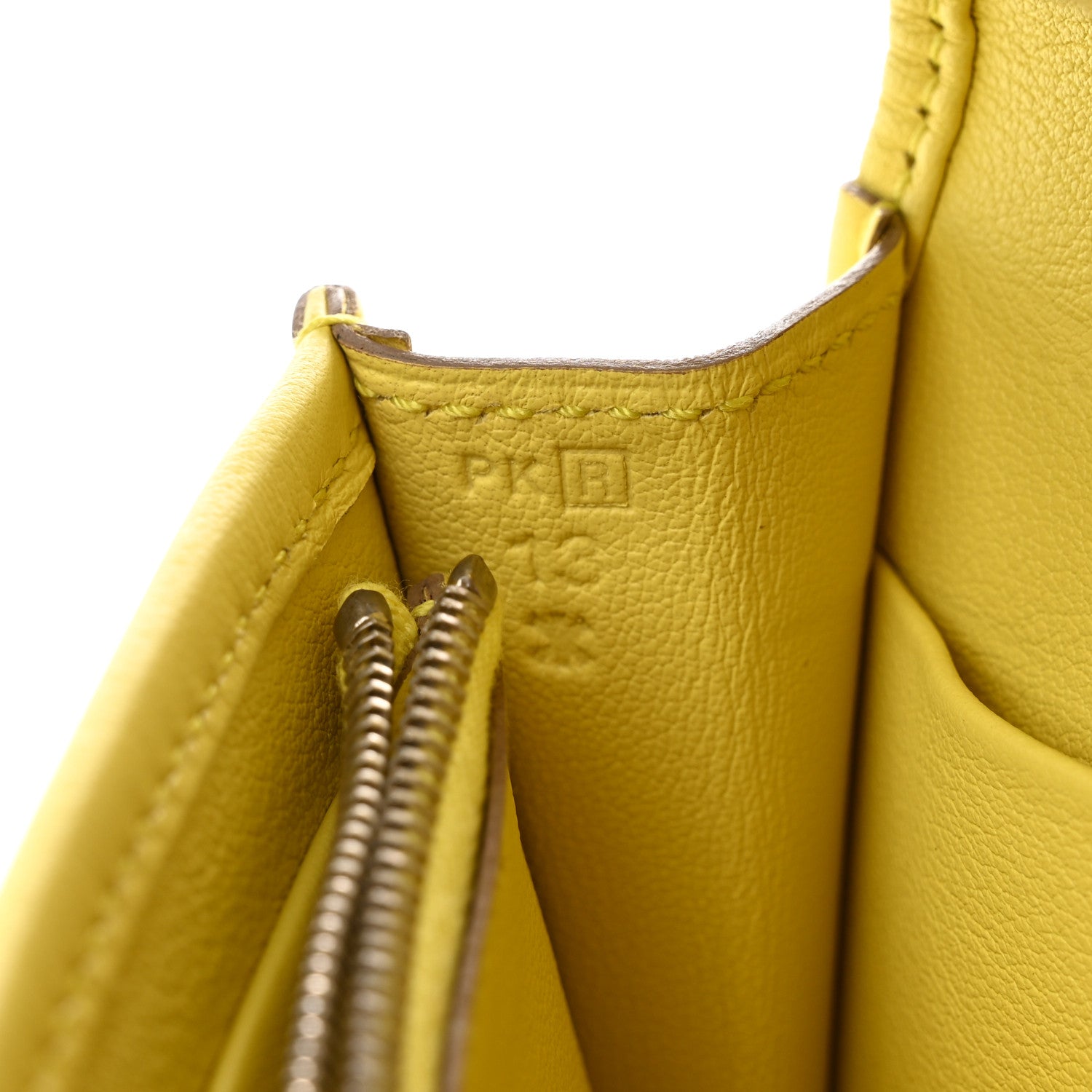 Hermes Swift Jige Duo Clutch Lime 9 of 12