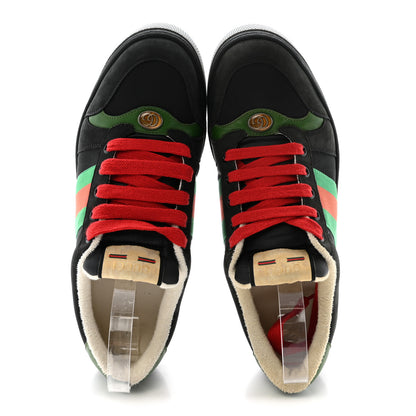 Gucci Calfskin Nylon GG Monogram Calfskin Web Mens Screener Sneakers 8 Black 2 of 8