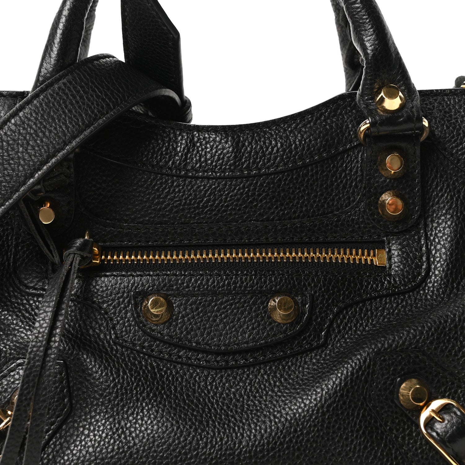 Balenciaga Agneau Classic Gold Hardware Mini City Black 9 of 11