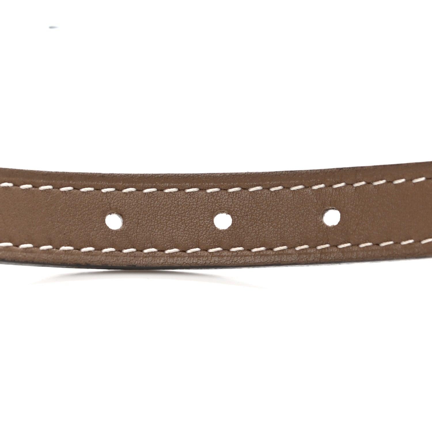 Hermes Epsom Swift 13mm Focus Belt 70 Etoupe White 3 of 5
