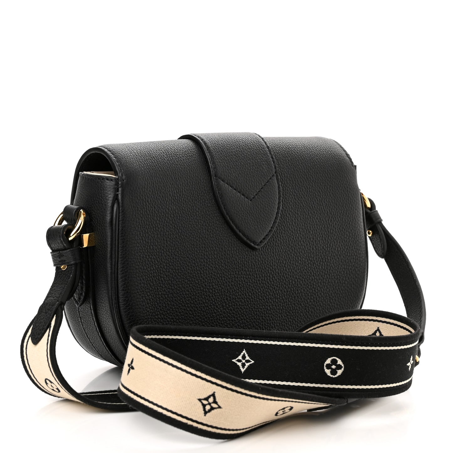 Grained Calfskin LV Pont 9 Soft MM Black