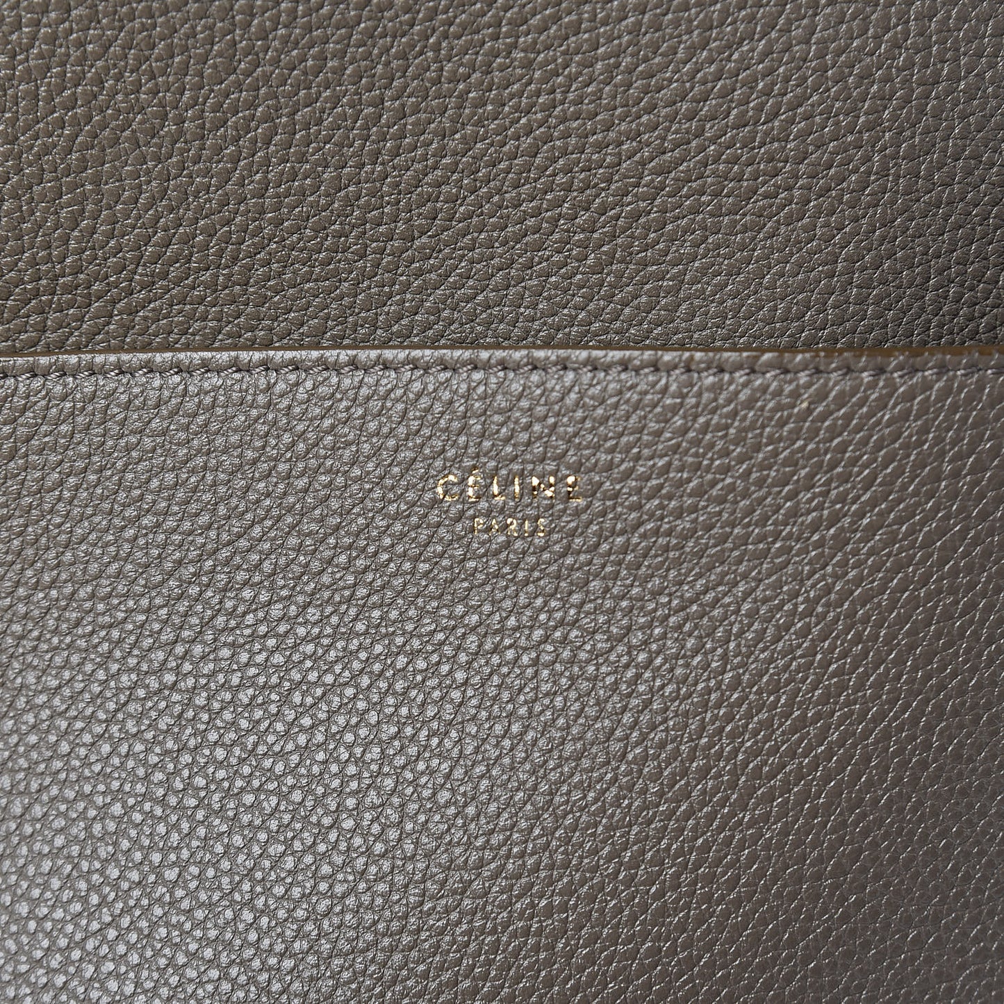 Soft Grained Calfskin Sangle Bucket Bag Taupe