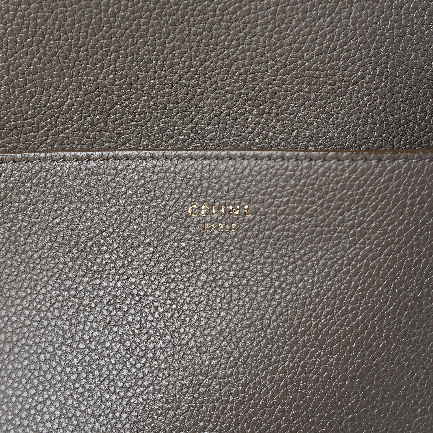 Celine Soft Grained Calfskin Sangle Bucket Bag Taupe 8 of 11