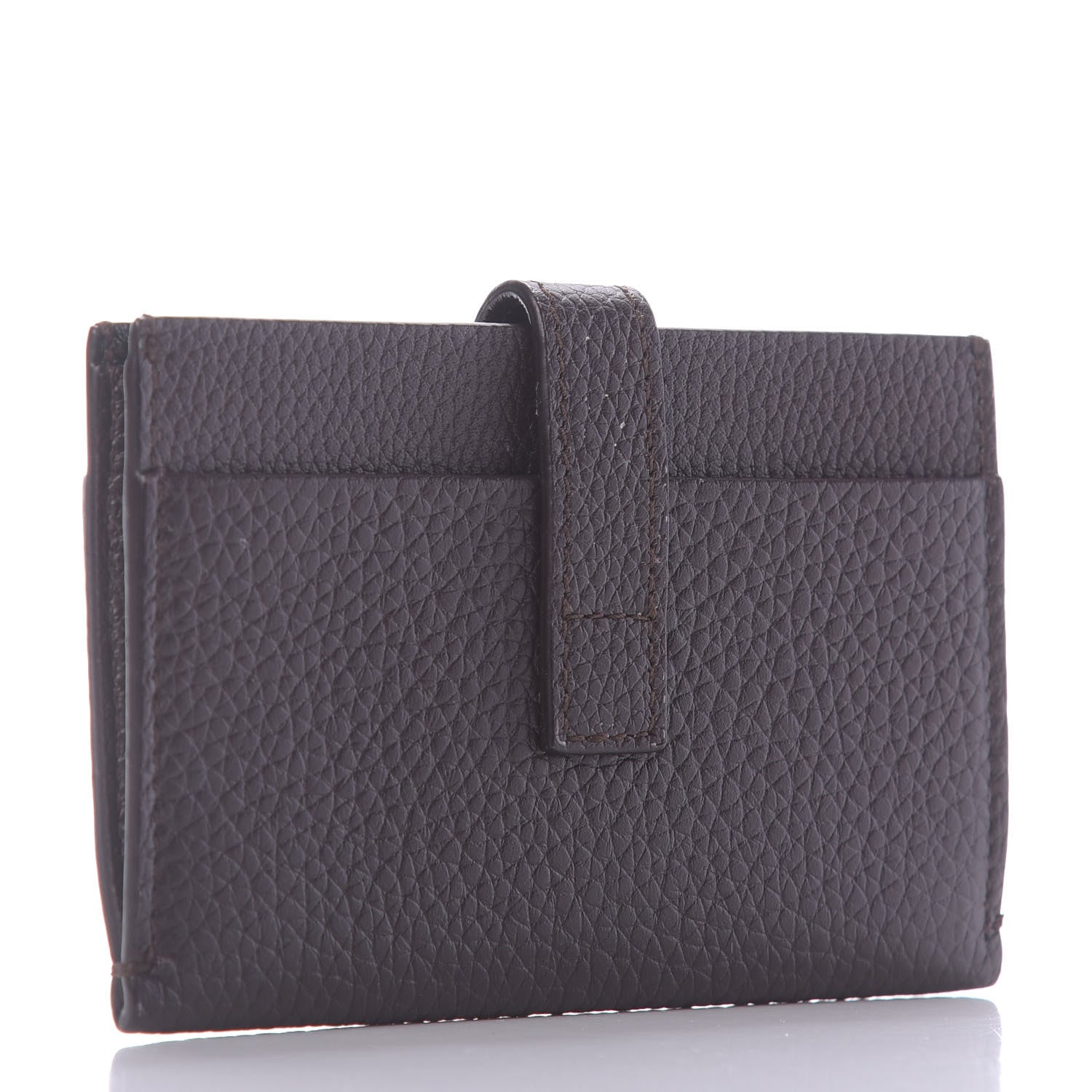 Saint Laurent Grained Calfskin Sac De Jour Souple Card Case Black Tulipe 3 of 7