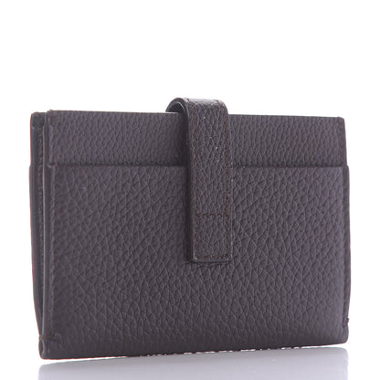 Saint Laurent Grained Calfskin Sac De Jour Souple Card Case Black Tulipe 3 of 7