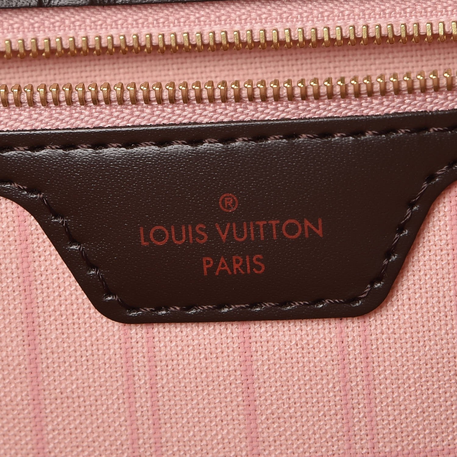 Louis Vuitton Damier Ebene Neo Neverfull MM Rose Ballerine 7 of 8