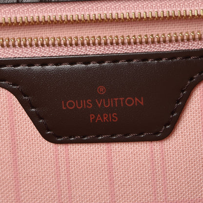 Louis Vuitton Damier Ebene Neo Neverfull MM Rose Ballerine 7 of 8