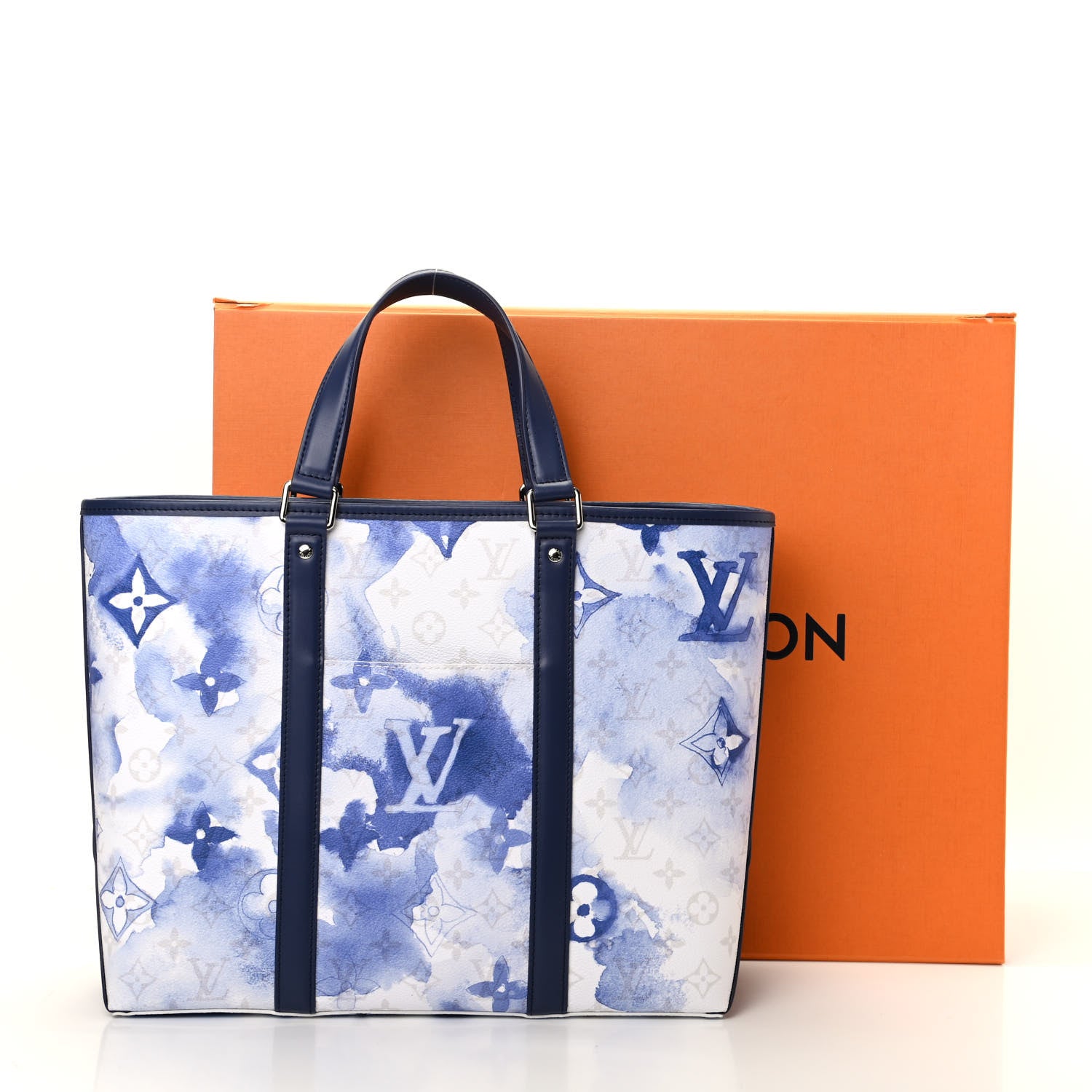 Louis Vuitton Monogram Watercolor New Tote GM Blue 9 of 9