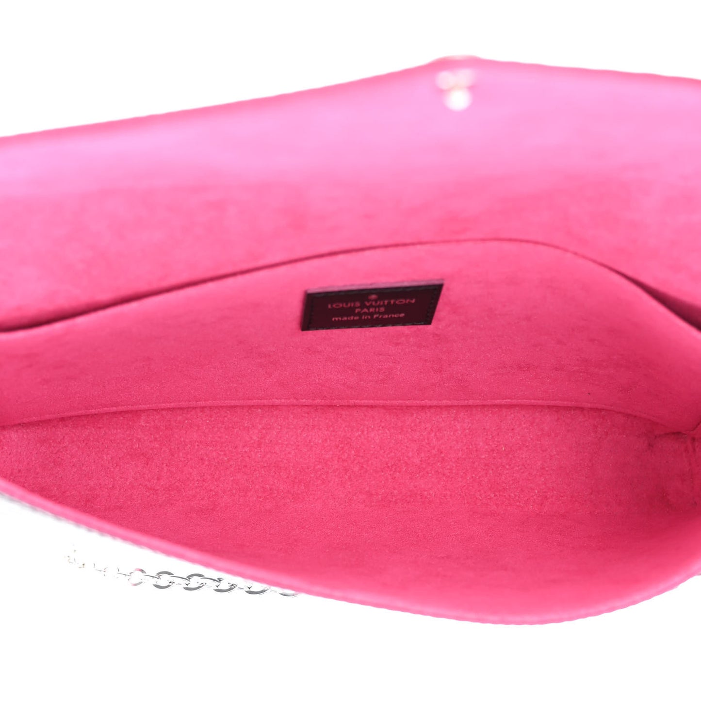 Epi Pochette Felicie Black Hot Pink