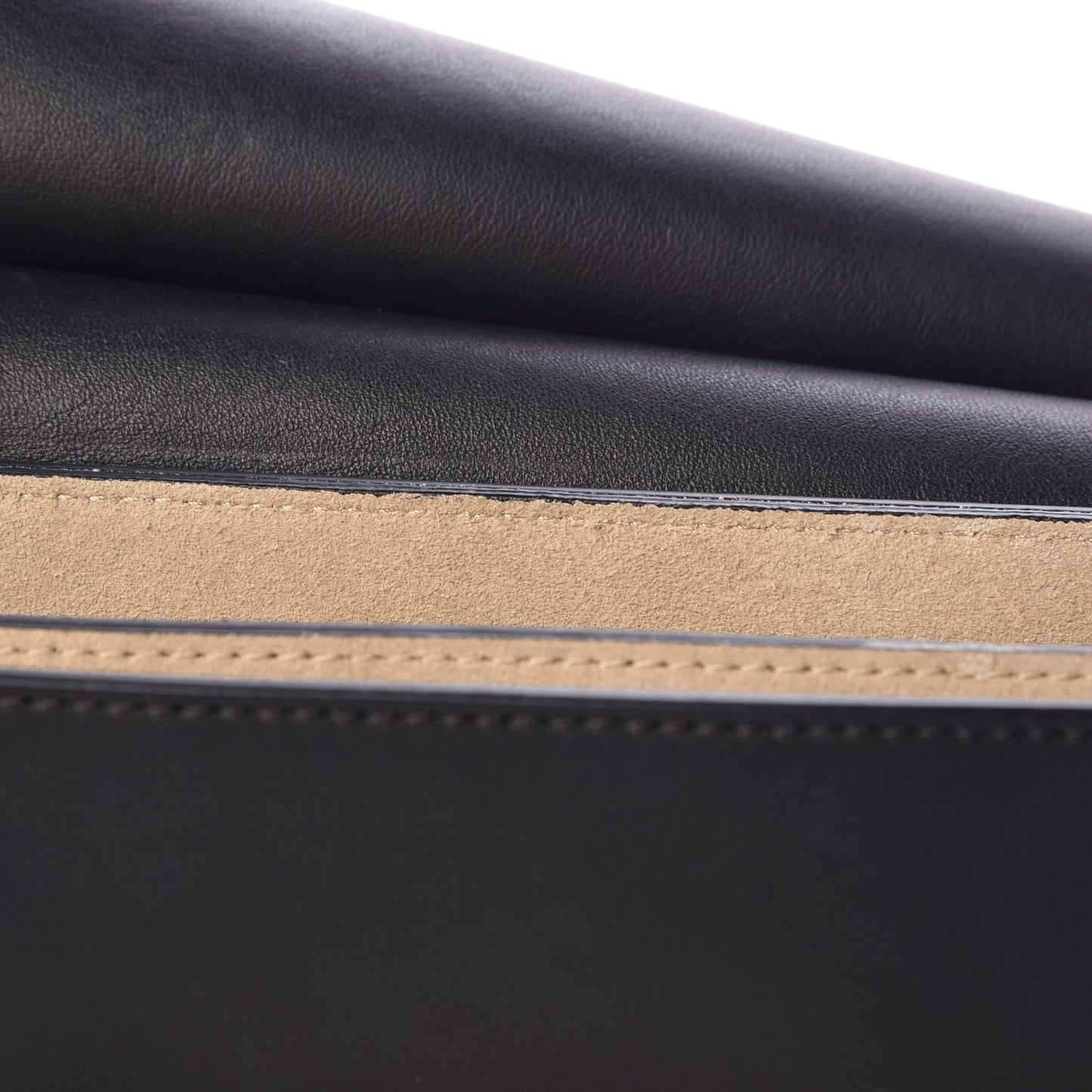 Suede Calfskin Medium Faye Shoulder Bag Black