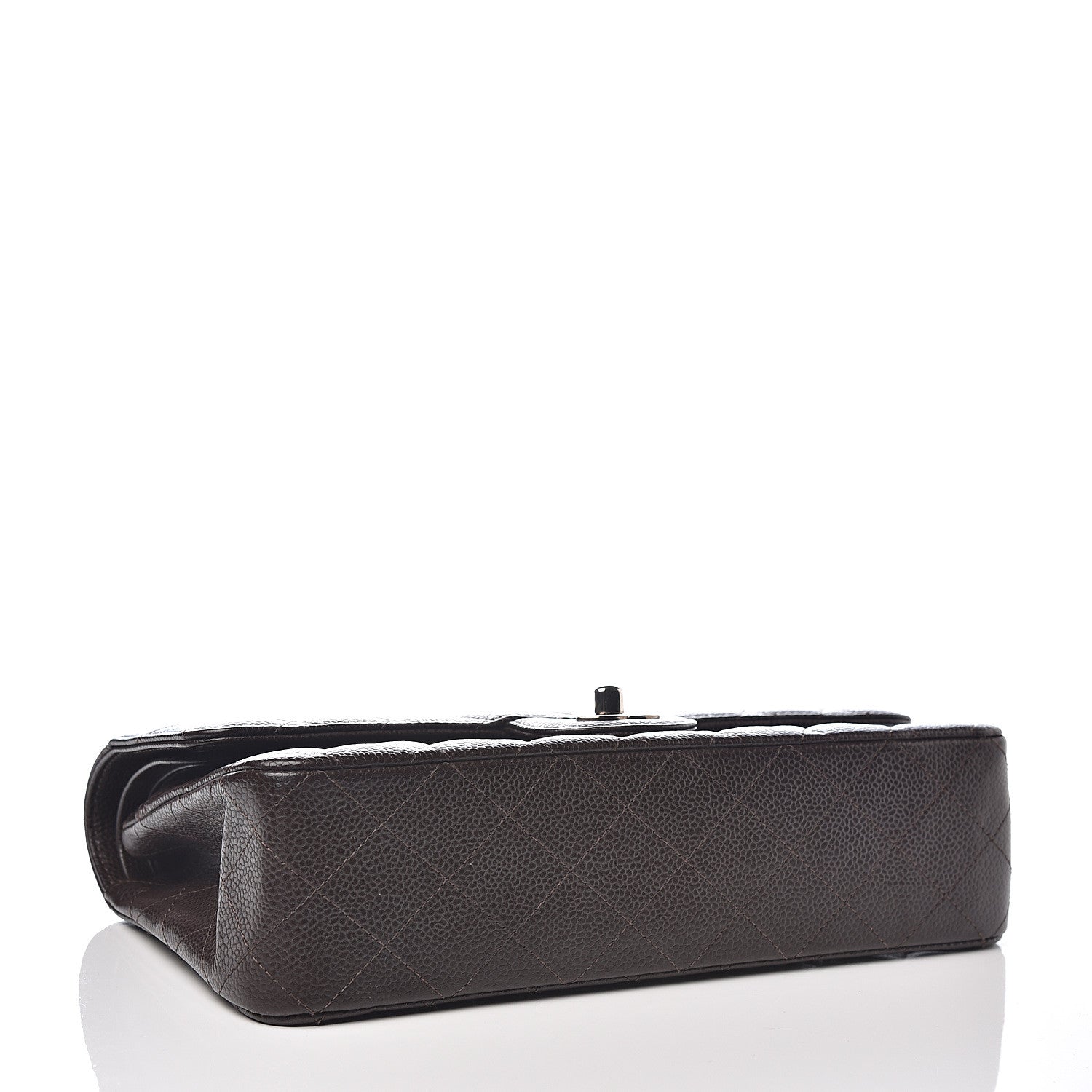 Chanel Caviar Quilted Medium Double Flap Brown 3 of 9