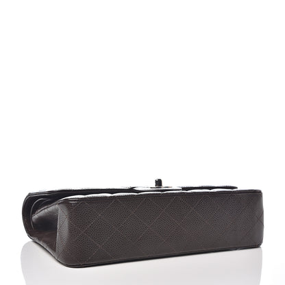 Chanel Caviar Quilted Medium Double Flap Brown 3 of 9
