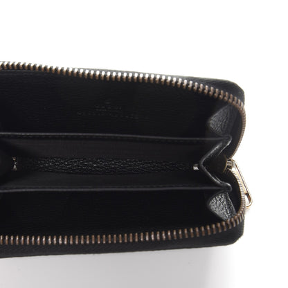 Gucci Calfskin Logo Zip Around Card Case Black 5 of 7