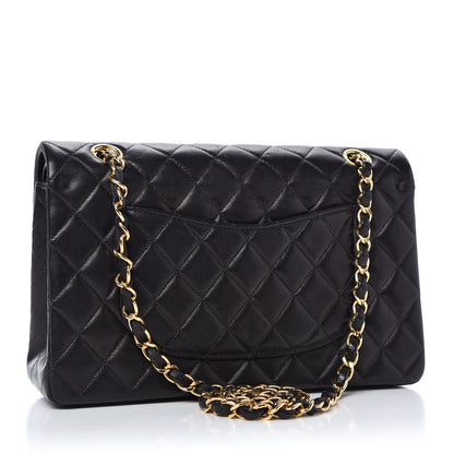 Chanel Lambskin Quilted Medium Double Flap Black 3 of 11