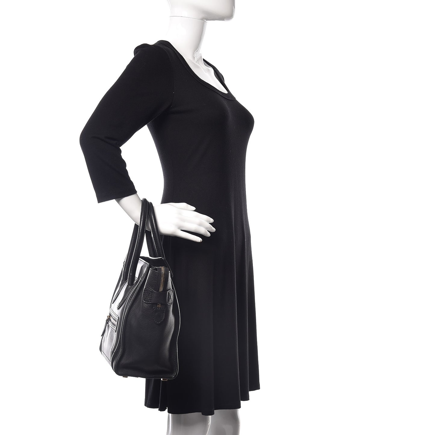 Calfskin Micro Luggage Black
