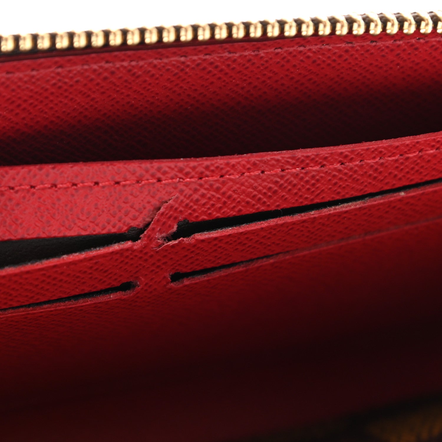 Louis Vuitton Damier Ebene Clemence Wallet Cherry 10 of 10