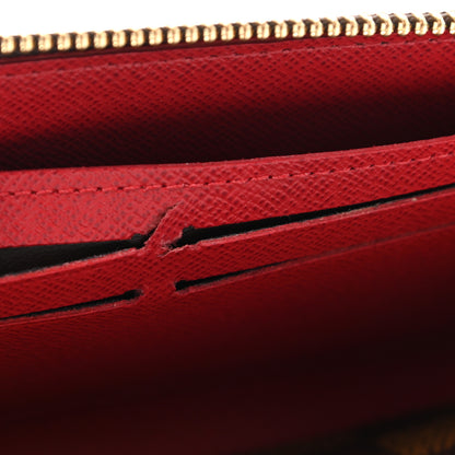 Louis Vuitton Damier Ebene Clemence Wallet Cherry 10 of 10