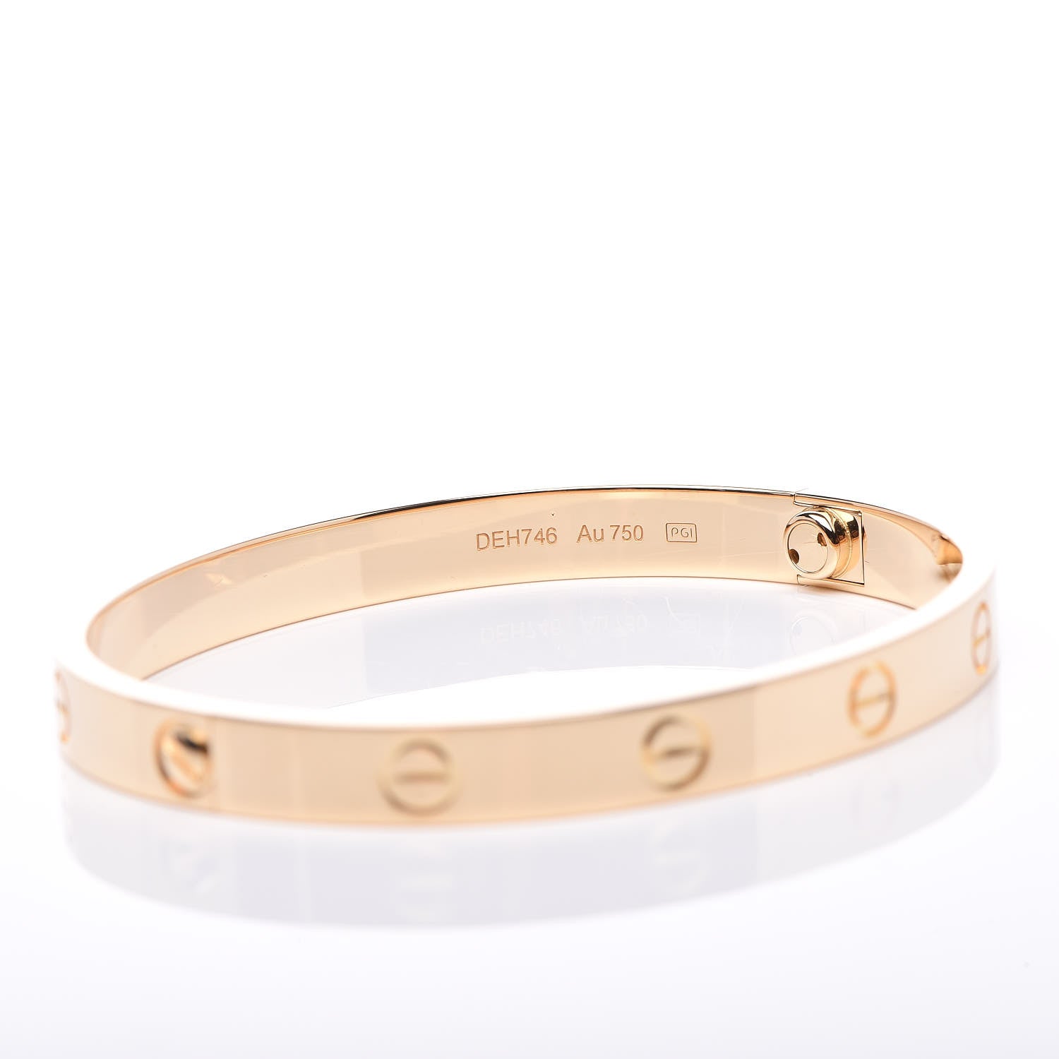 Cartier 18K Yellow Gold LOVE Bracelet 17 7 of 8