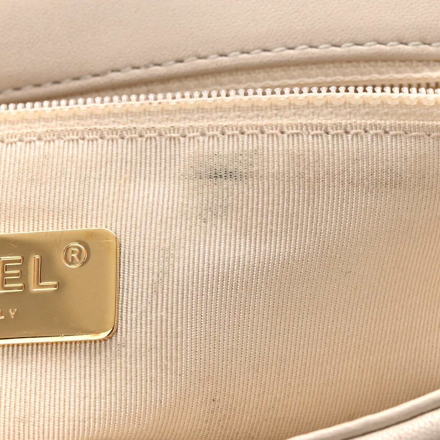 Chanel Goatskin Quilted Medium Chanel 19 Flap Beige 12 of 13
