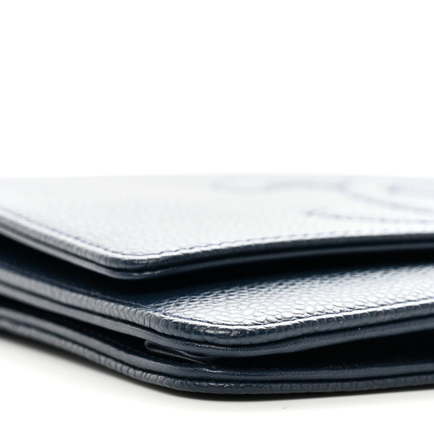 Chanel Caviar Timeless CC Wallet on Chain WOC Navy Blue 10 of 12