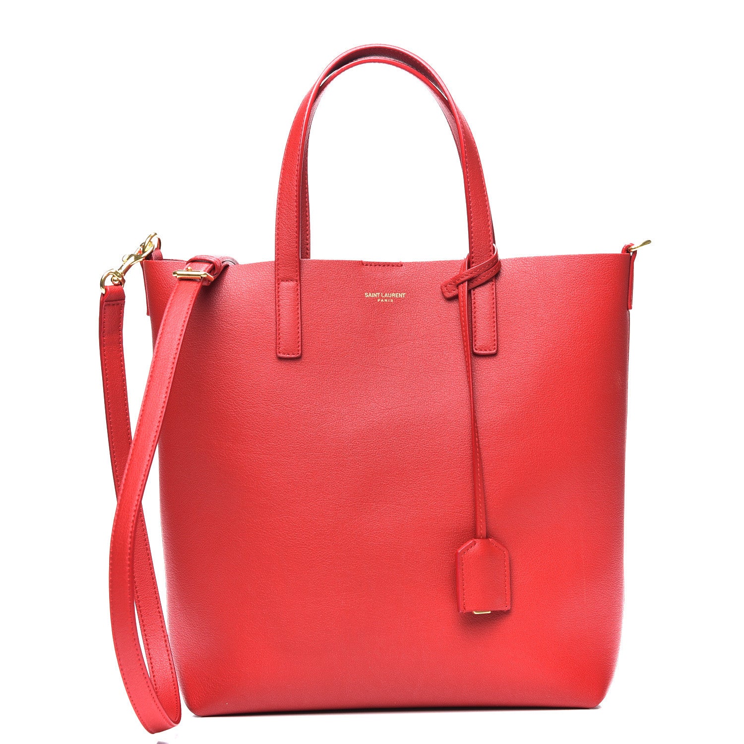 Saint Laurent Calfskin Toy Shopping Tote Rouge Eros 1 of 7