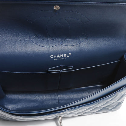 Chanel Patent Jumbo Double Flap Navy Blue 8 of 8