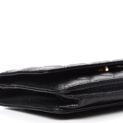 Chanel Caviar Quilted Wallet On Chain WOC Black 6 of 12