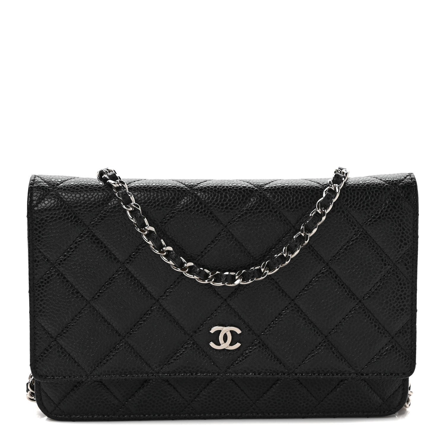 Chanel Caviar Quilted Wallet On Chain WOC Black 1 of 11