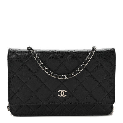 Chanel Caviar Quilted Wallet On Chain WOC Black 1 of 11